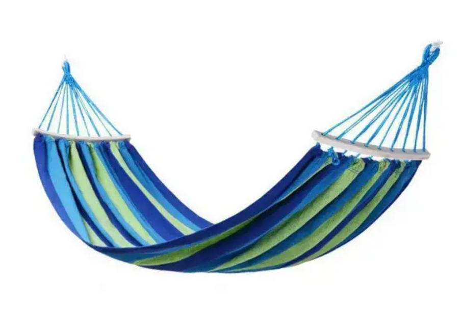 Гамак туристичний підвісний тканинний з планкою 174х80 см Синій (SJ-0010-2BL)