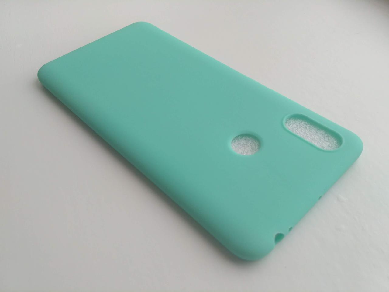 Силиконовый чехол Xiaomi Mi Max 3 матовый Мятный 1762P - фото 3 Силиконовый чехол Xiaomi Mi Max 3 матовый Мятный 1762P - фото 3