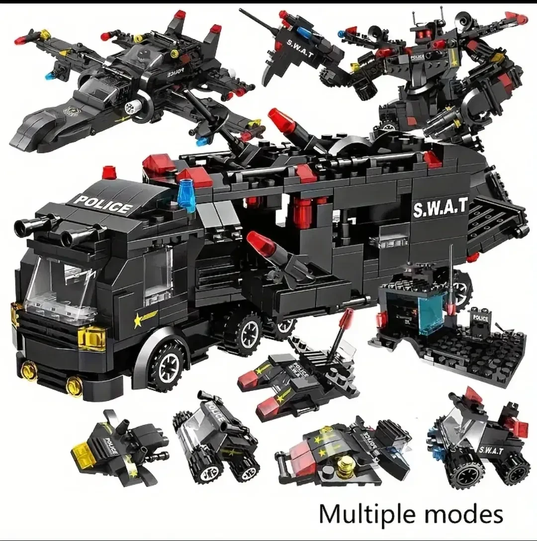 Конструктор Jiqile Робот трансформер 585 дет. - фото 4 Конструктор Jiqile Робот трансформер 585 дет. - фото 4