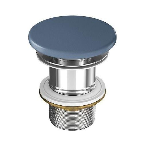 Клапан донный Cersanit Larga Click-Clack 1 1/4" для умывальника Синий матовый (K677-098)