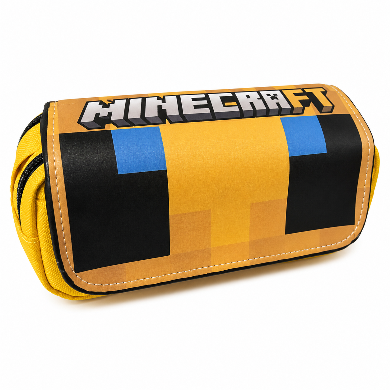 Пенал шкільний Minecraft Бджола 3D місткий 20x9x6,5 см Жовтий (35942296)