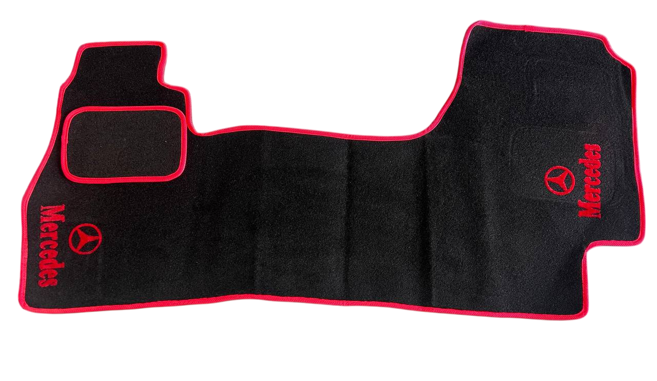 Килимки в салон ворсові для Mercedes Sprinter 1995-2006 суцільний 5 шт. Чорний (27327092)