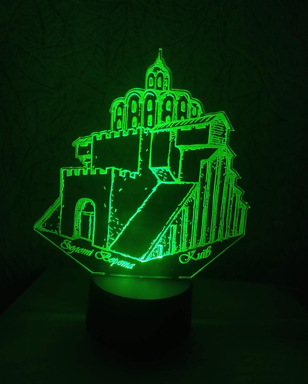 3d-ночник Киев Золотые ворота несколько подсветок/на батарейке (1850047708)