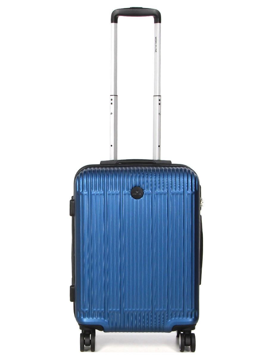 Чемодан Франция малый Worldline S 55x40x23 см 40 л 2,7 кг Синий (630)