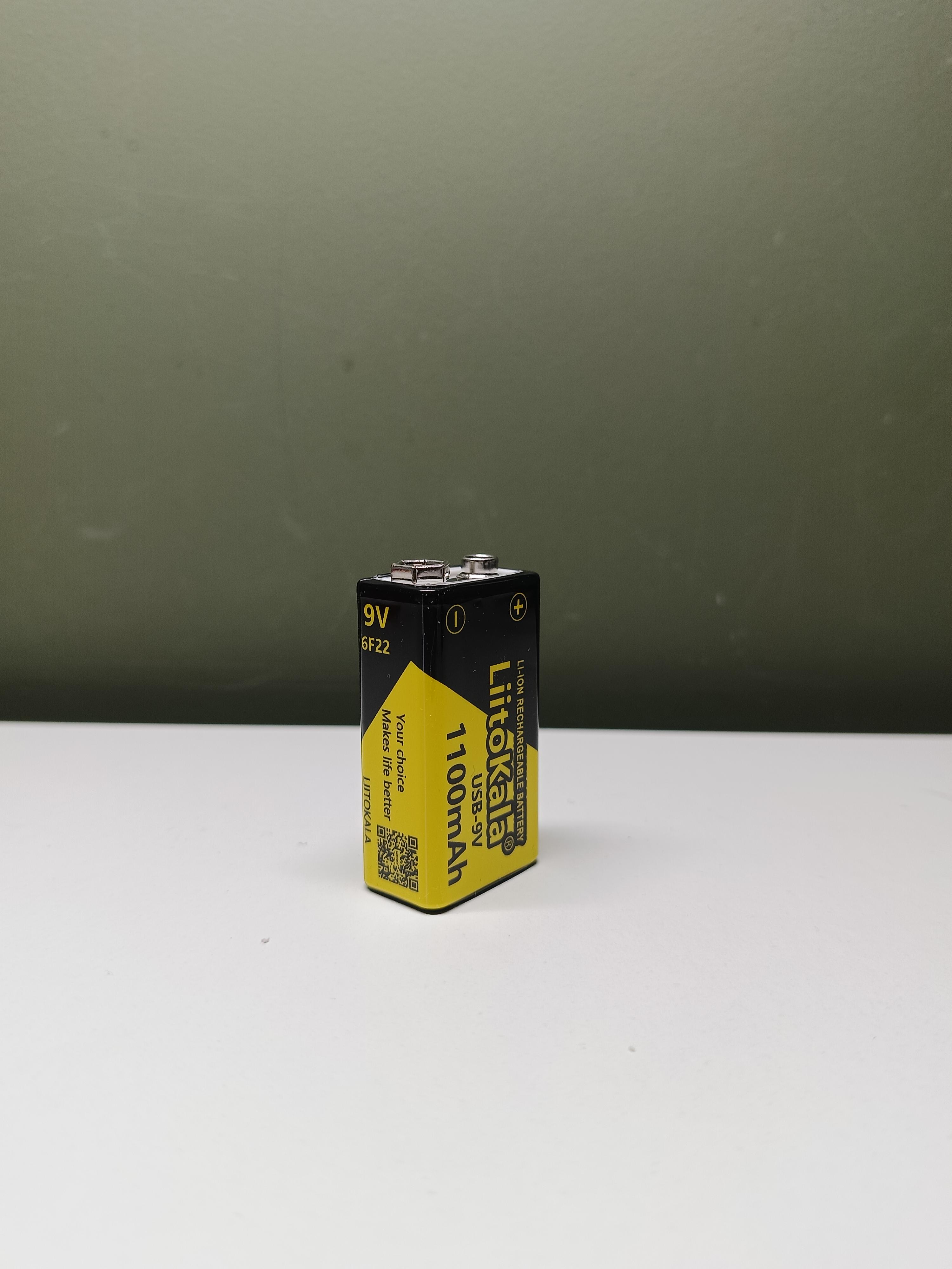 Батарейка аккумуляторная Крона 6F22 Liitokala 1100 mAh 1 шт. (2675219523)