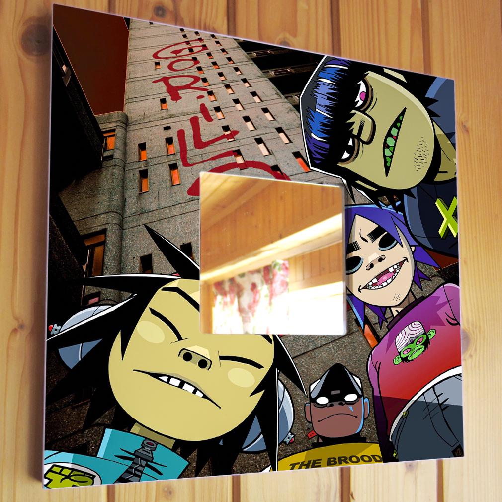 Зеркало декоративное Группа Gorillaz 260х260 мм (M04588)