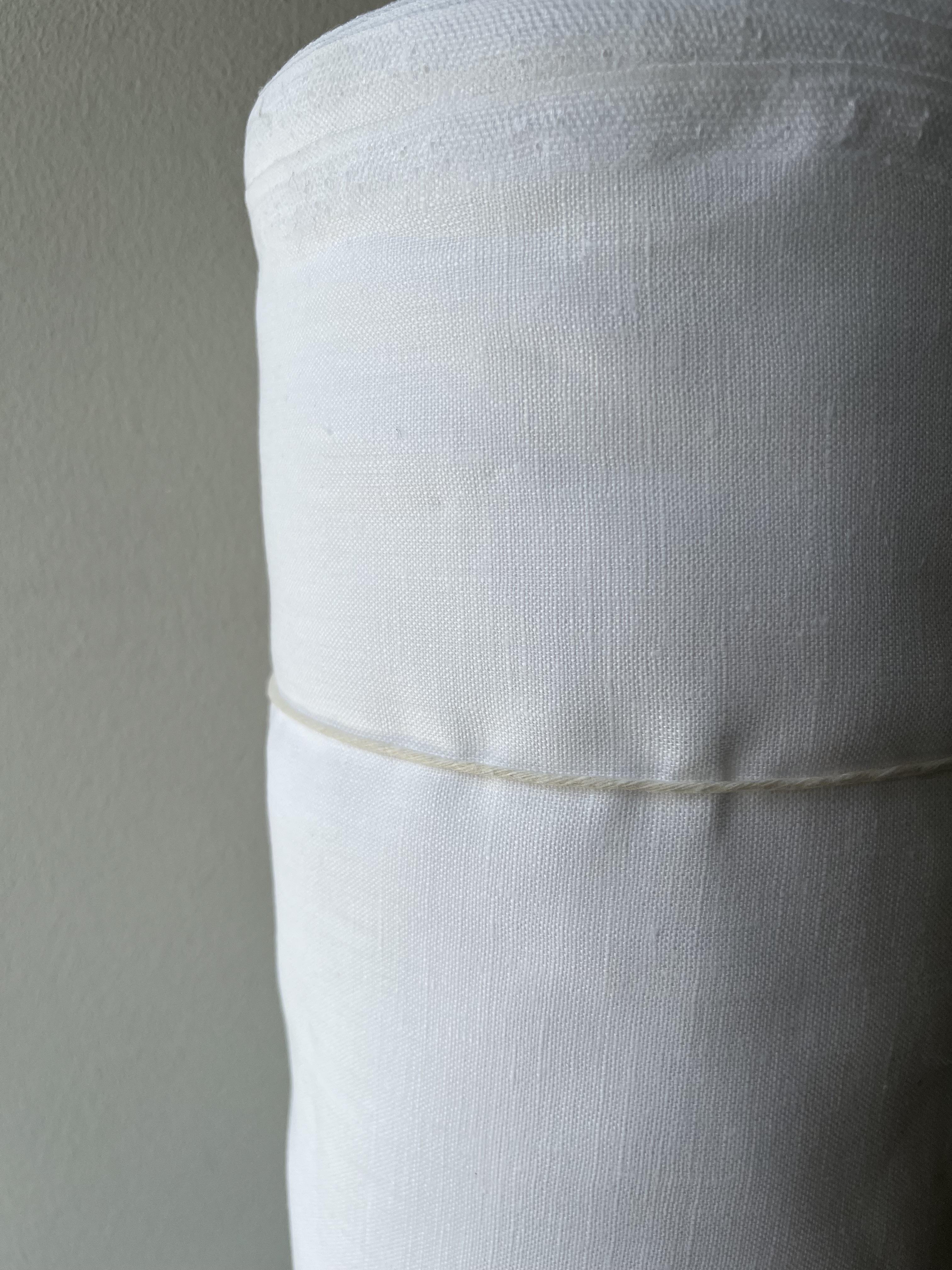 Ткань костюмная смягченная Linen Plus 100% лен 150 см 101 Белый - фото 4