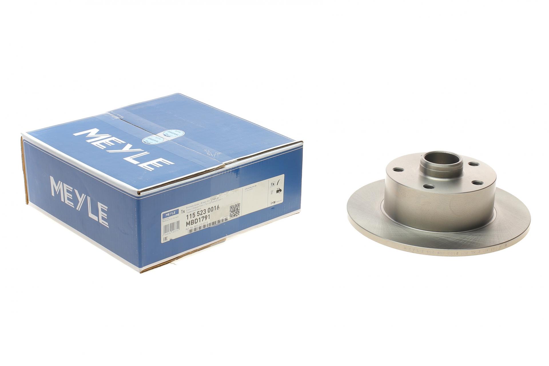 Диск гальмівний задній Meyle для Audi A4 94-01 245x10 мм (115 523 0016)