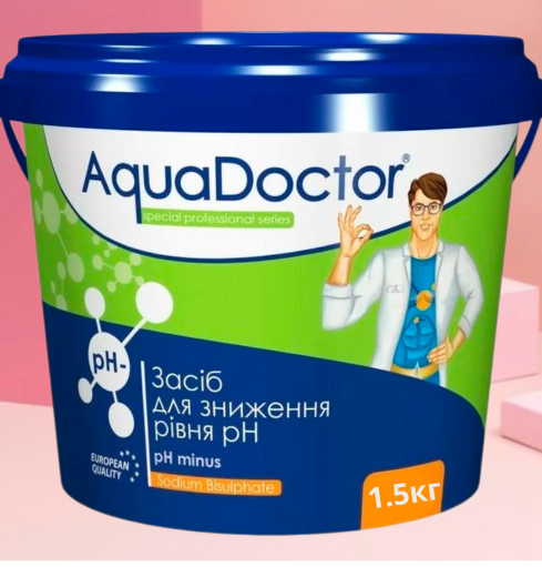 Средство для понижения уровня кислотности AquaDoctor pH Minus в гранулах 1,5 кг (40734) Средство для понижения уровня кислотности AquaDoctor pH Minus в гранулах 1,5 кг (40734)
