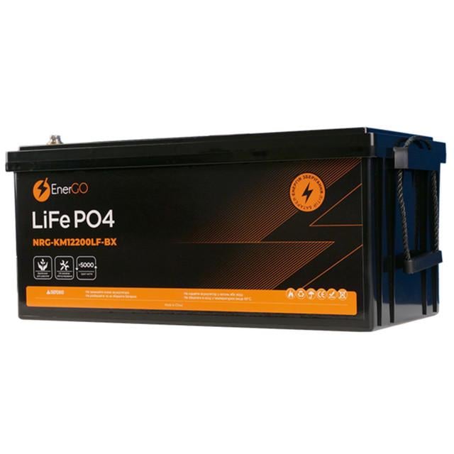 Акумулятор EnerGo LiFePO4 12V 200Ah Bluetooth NRG-KM12200LF-BX-BT