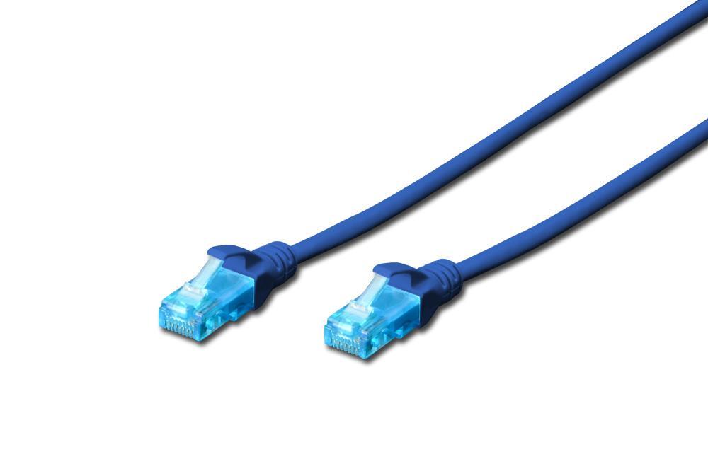 Патч-корд Assmann CAT 5e U-UTP Cu PVC AWG 26/7 DK-1511-020/B 2 м Blue