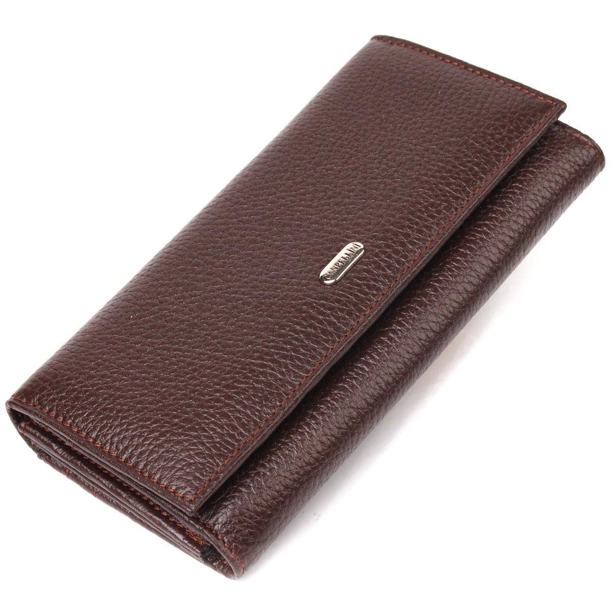 Кошелек кожаный женский Canpellini Wallet 21654 Коричневый (55433)