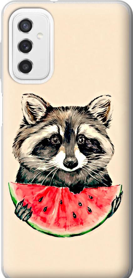 Чехол на Samsung Galaxy M52 M526B Енотик с арбузом (4605u-2490-42517)