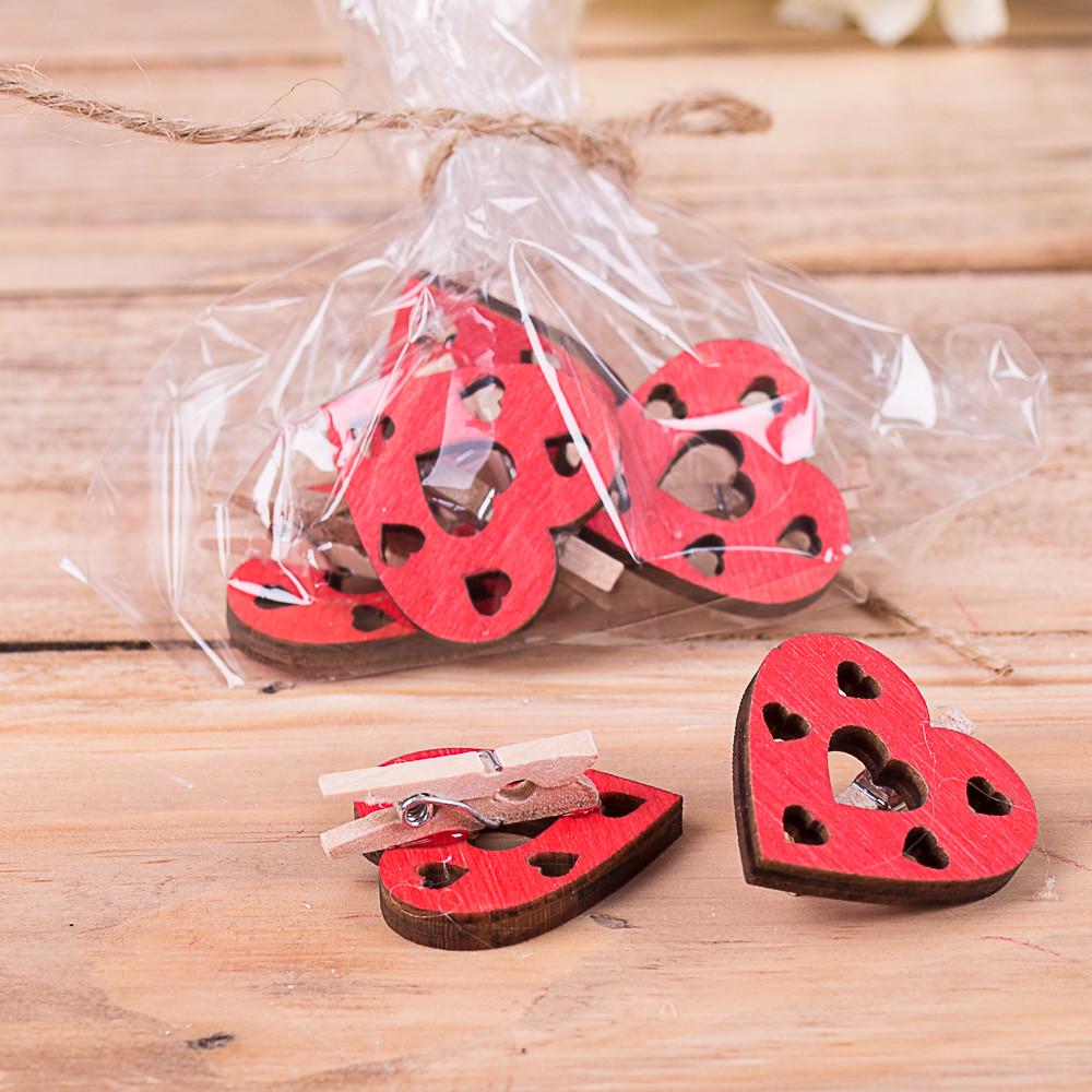 Прищепки декоративные Сердечки (4757-1)