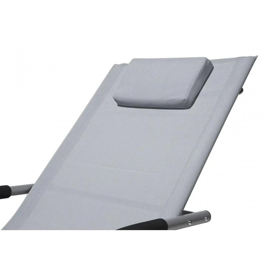 Шезлонг Bonro BG-01 Cерый (42400534_sike_NM) - фото 2 Шезлонг Bonro BG-01 Cерый (42400534_sike_NM) - фото 2