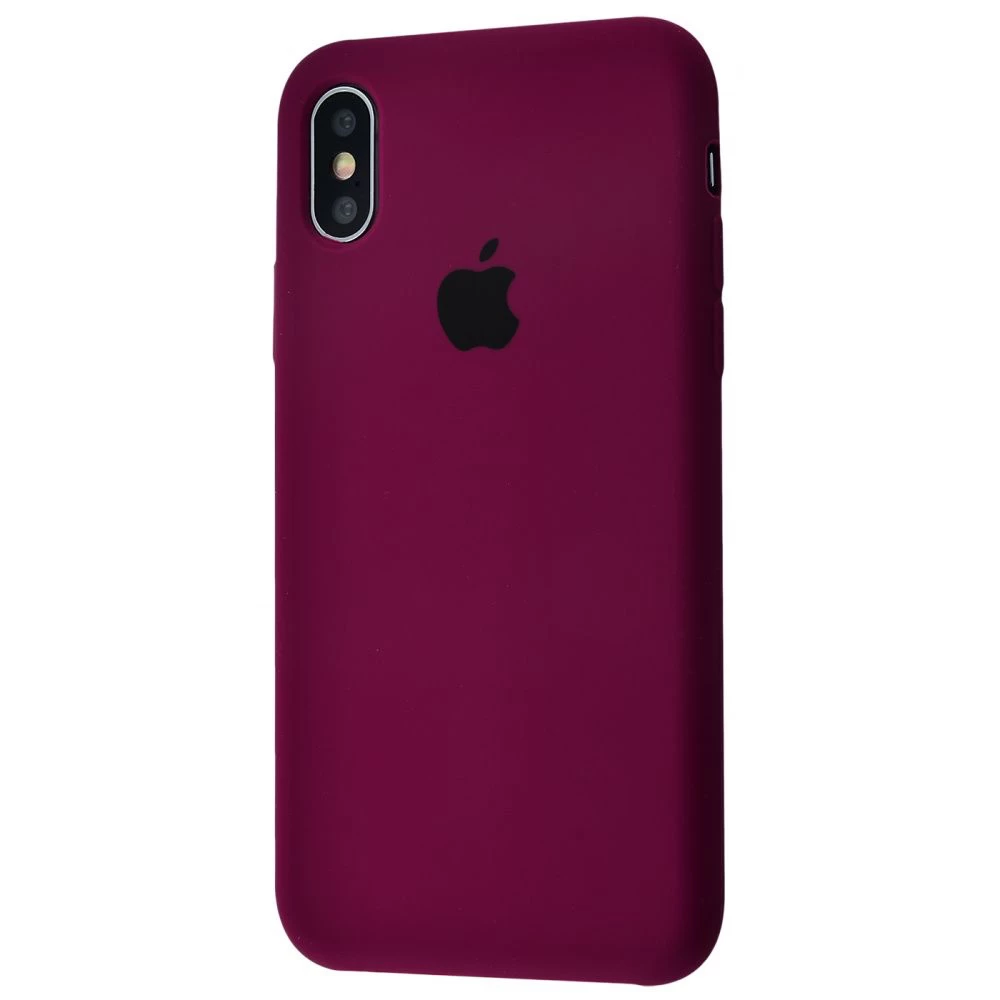 Силиконовый Чехол Накладка Silicone Case для iPhone Xs Max Marsala