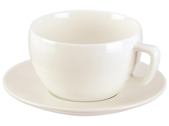 Чашка для завтрака Crema с блюдцем 300 мл (MTE-387128)