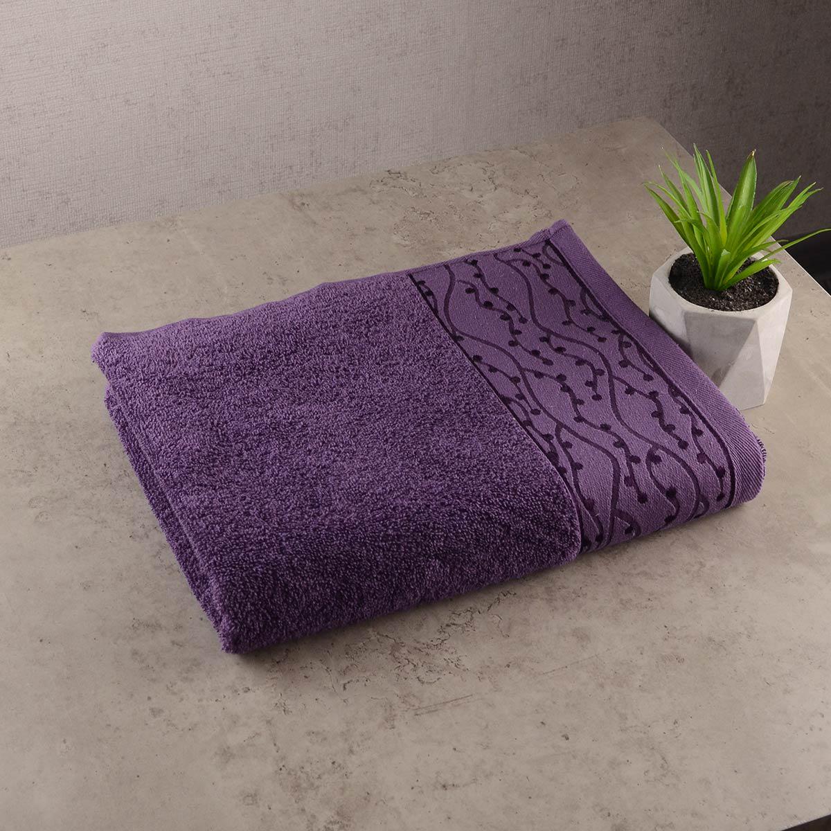 Махровое полотенце GM Textile Grek 50х90 см Фиолетовый