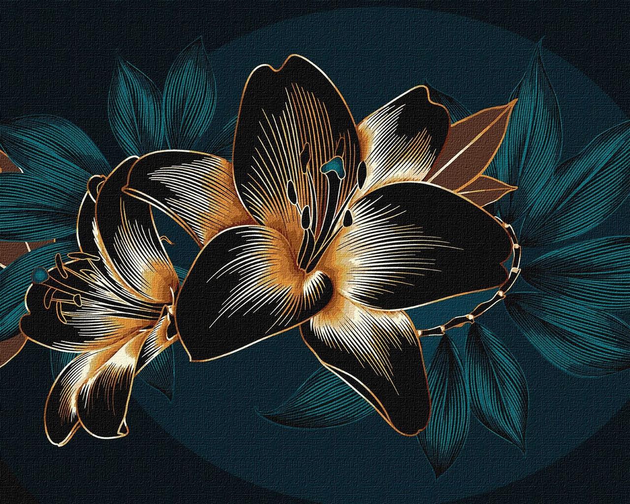 Картина по номерам Роскошные лилии (00399)