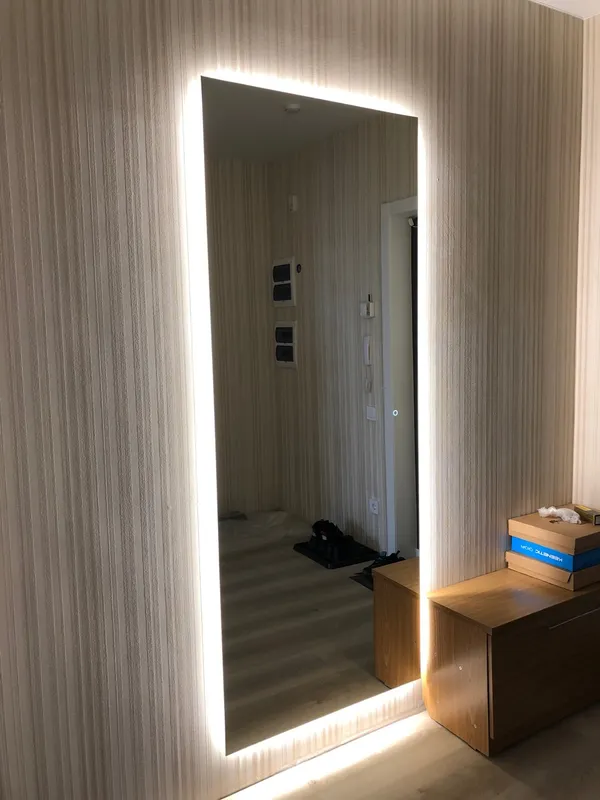 Дзеркало з фоновою підсвіткою прямокутне настінне 190х80 см (26643255) - фото 7 Дзеркало з фоновою підсвіткою прямокутне настінне 190х80 см (26643255) - фото 7