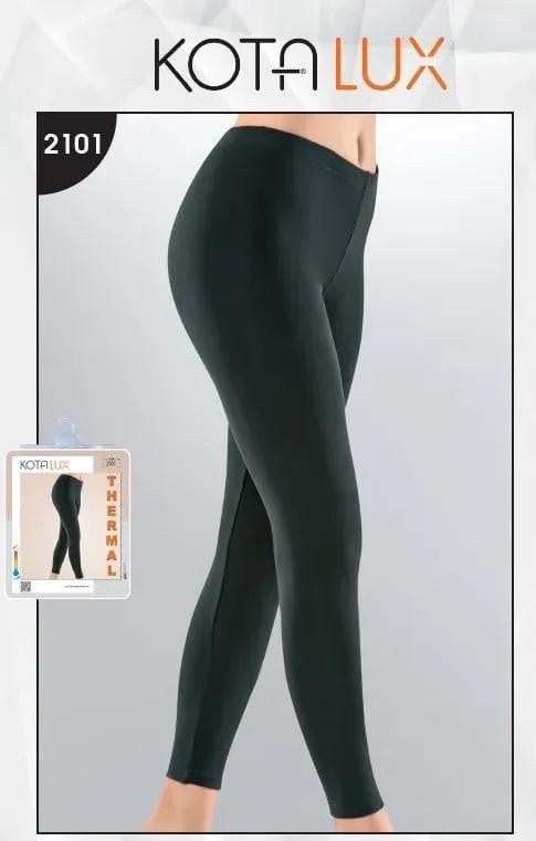 Термолосины женские с вискозой M Черный (2101тл)