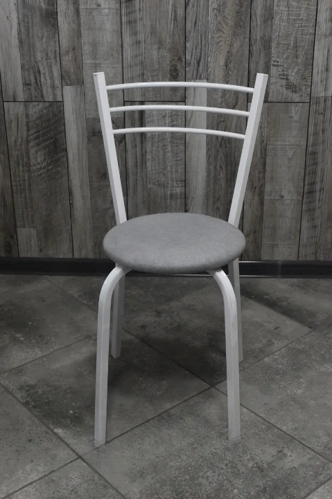 Кухонний стілець Ніка 30х85 см Сірий/Білий (28374434)