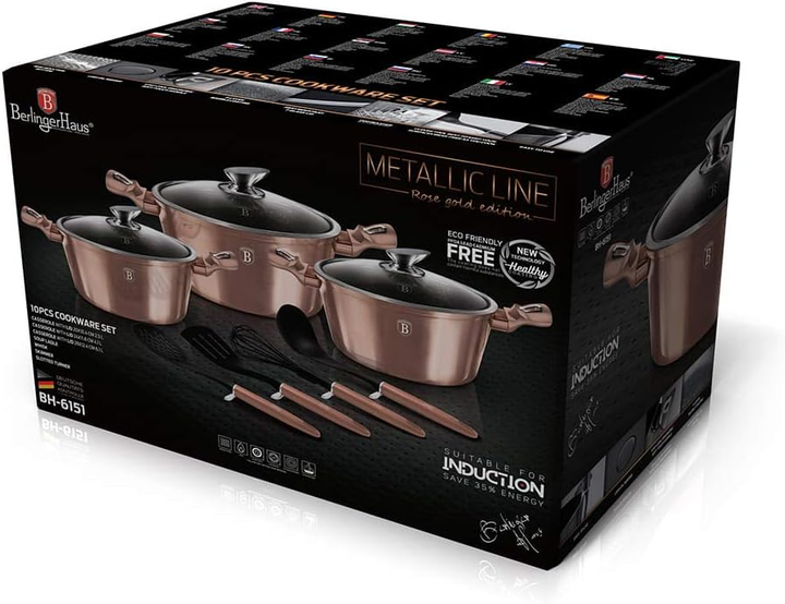 Набір посуду Berlinger Haus Metallic Line Rose Gold Edition (BH-6151) - фото 2