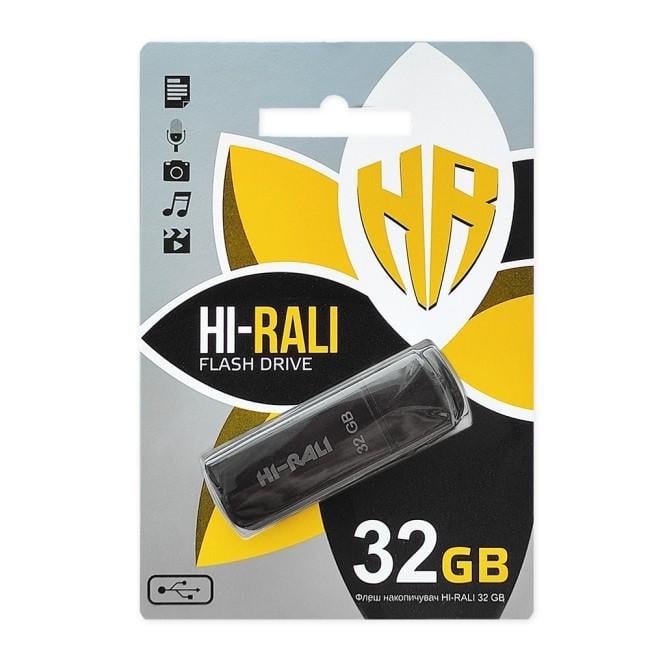Флеш-накопичувач Hi-Rali USB 32GB Taga Series Black