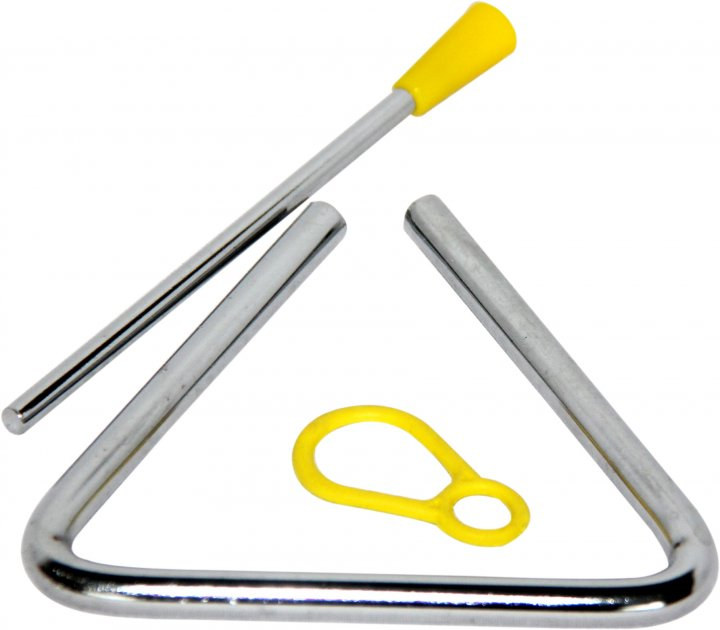 Музичний трикутник Руді металевий 11х10 см (Д527У-2)