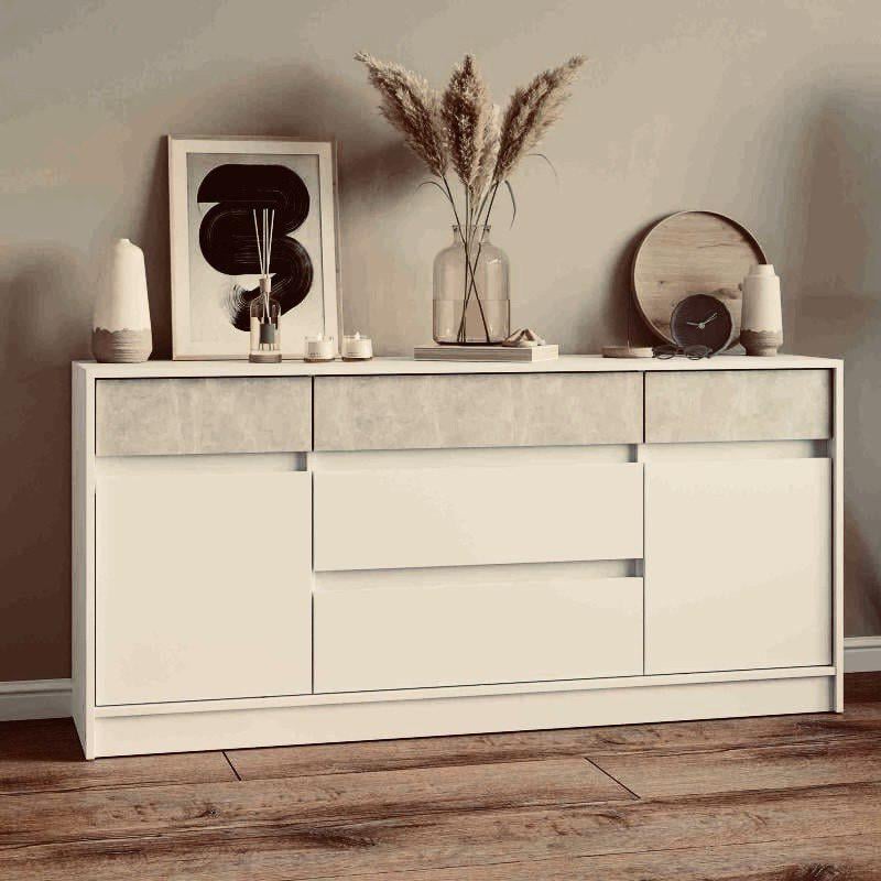 Комод 1600 Стайл 1602x390x754 мм Кашемір/Бетон - фото 1 Комод 1600 Стайл 1602x390x754 мм Кашемір/Бетон - фото 1