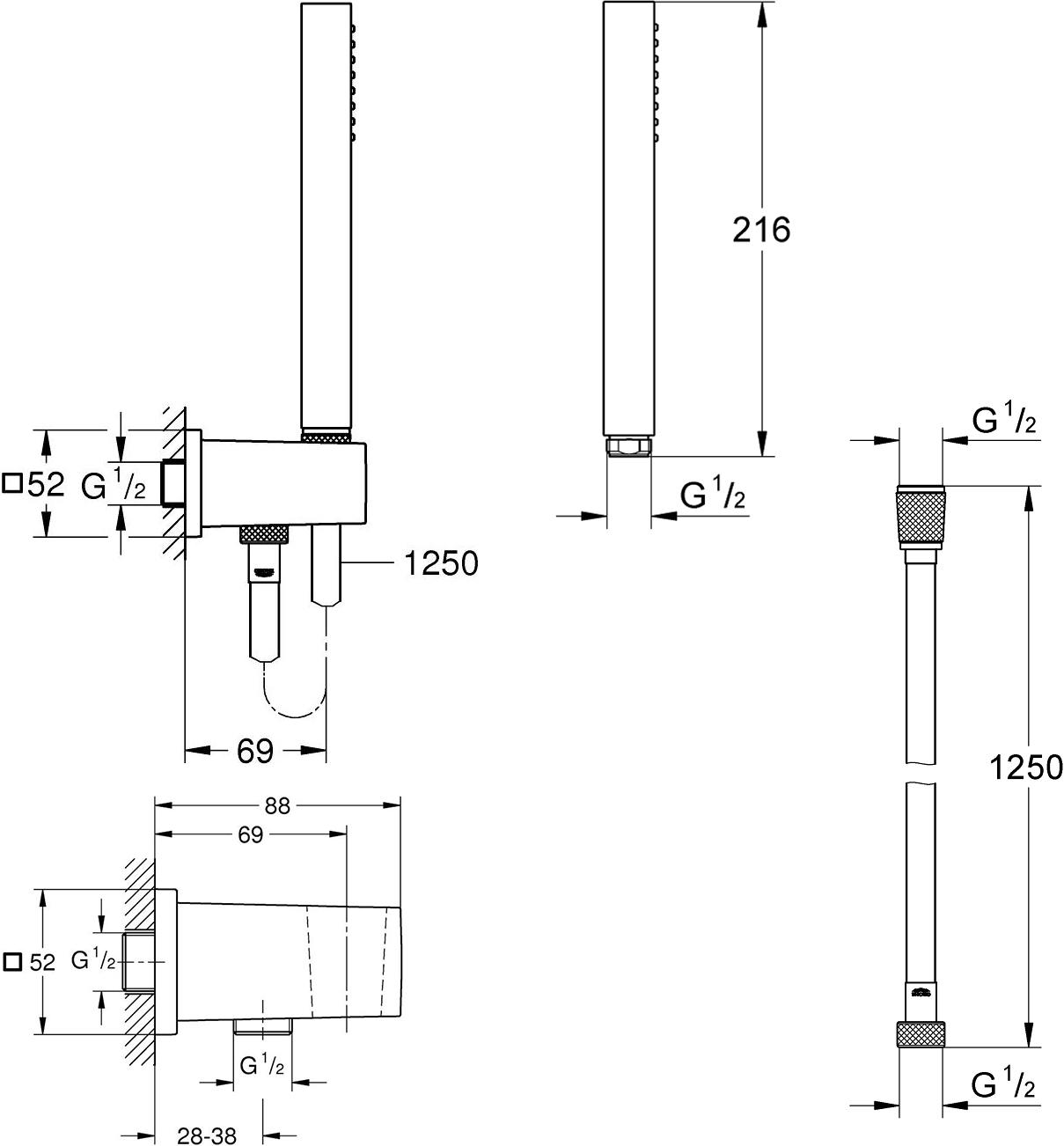 Душовий комплект Grohe Euphoria 26405000 CV030544 Хром (161115) - фото 2