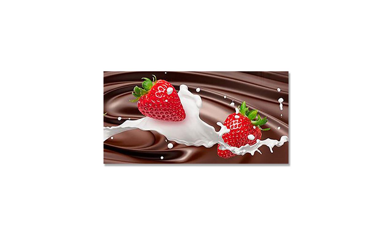 Наклейка вінілова на стіл Zatarga Полуниця та Шоколад 600х1200 мм (1267839498) Наклейка вінілова на стіл Zatarga Полуниця та Шоколад 600х1200 мм (1267839498)