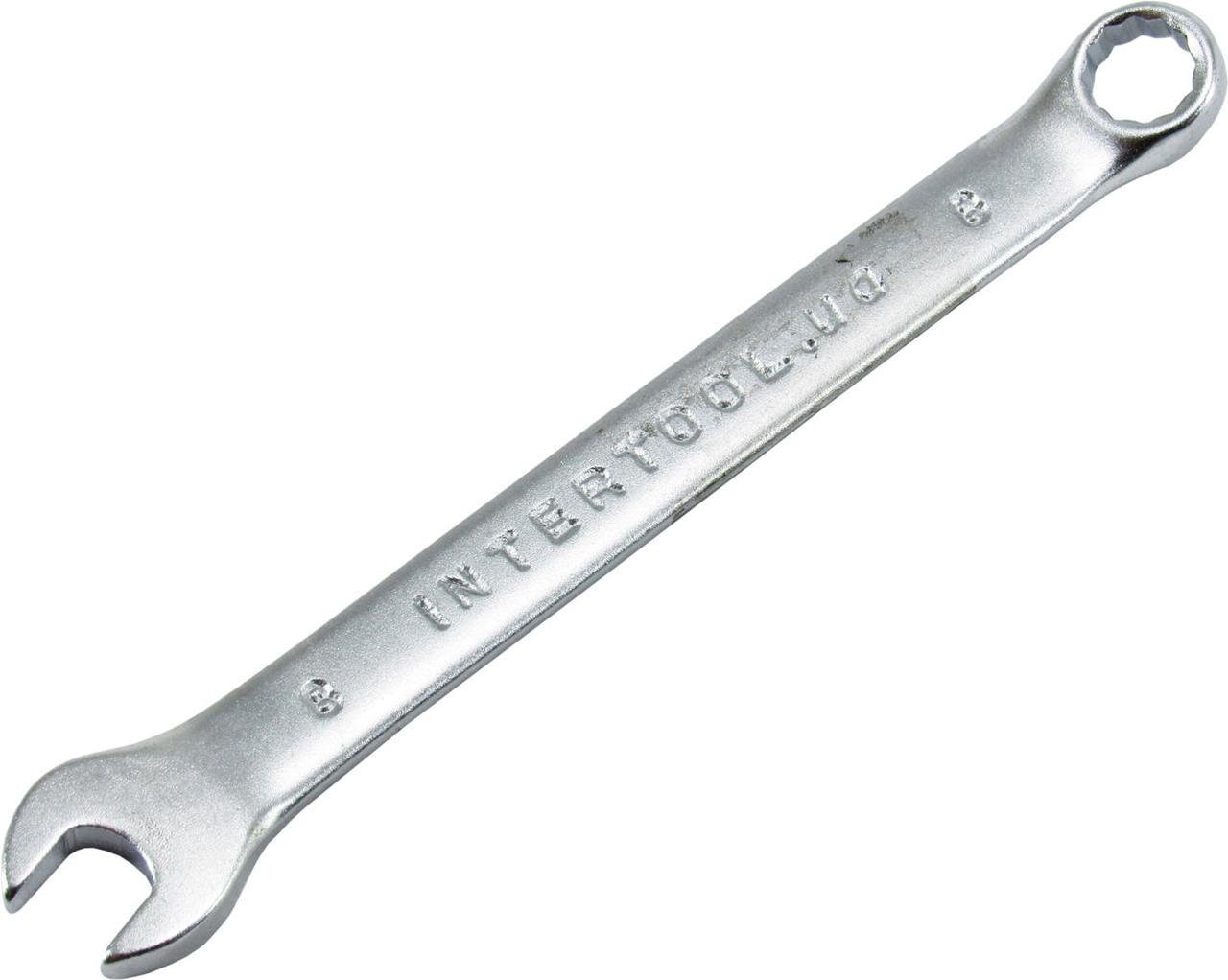 Ключ ріжково-накидний Intertool 8 мм (HT-1208)