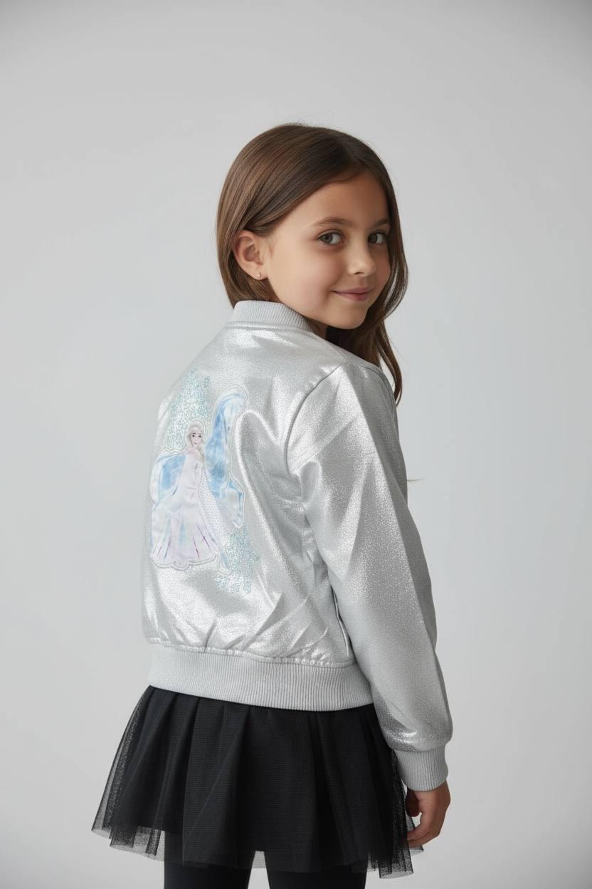 Бомбер DISNEY FROZEN 5/6 лет 116 см Серебряный (0013300420-2)