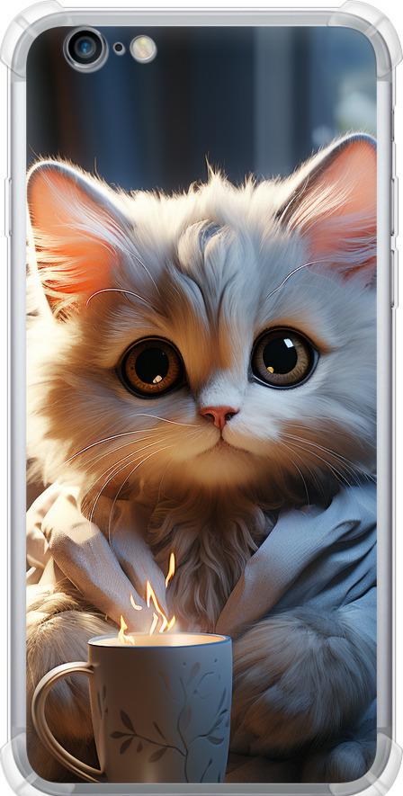 Чехол на iPhone 6 Plus White cat (5646sp-48-42517)