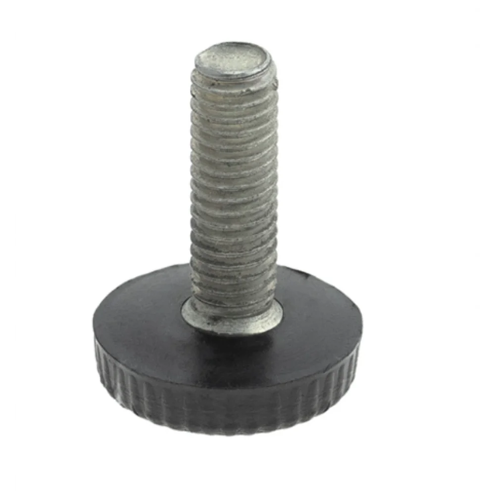 Меблева ніжка Sigma регульована з різьбою M6 26 мм Чорний (MO0141)