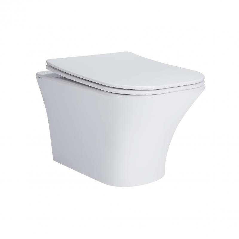 Унитаз подвесной Q-tap Presto безободковый с сиденьем Soft-close QT24332615EW (14086)