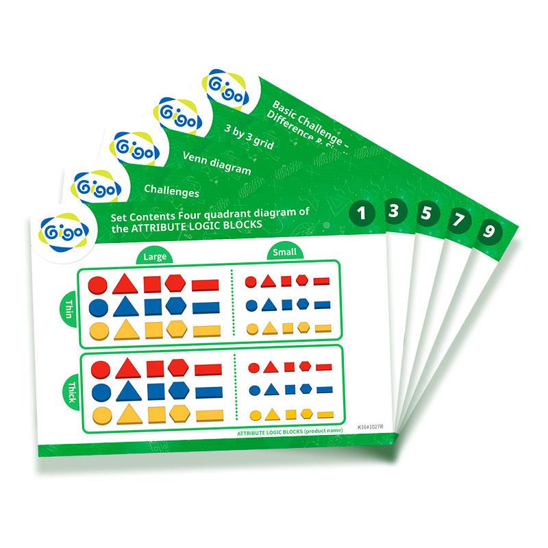 Навчальний набір Gigo Логічні блоки Дьенеша (1027R) - фото 5