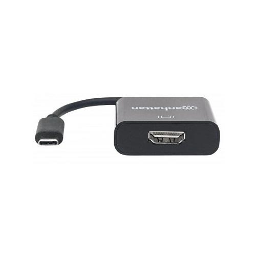 Переходник USB 3.1 Type-C/HDMI F Manhattan 151788 Black (565422) - фото 4