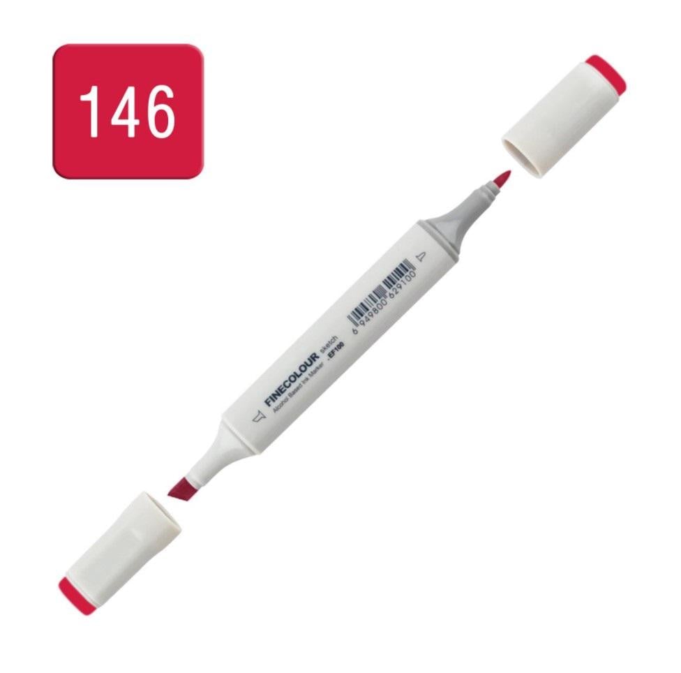 Маркер спиртовий Finecolour Sketchmarker 146 R146 Глибокий червоний (EF100-146) - фото 2 Маркер спиртовий Finecolour Sketchmarker 146 R146 Глибокий червоний (EF100-146) - фото 2
