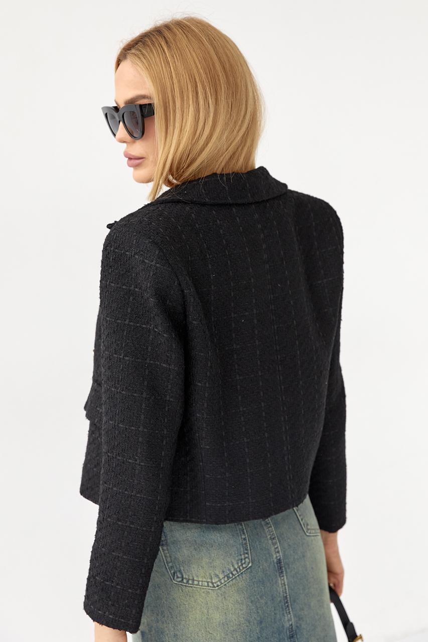 Жакет с пуговицами M Черный (10696248) - фото 2 Жакет с пуговицами M Черный (10696248) - фото 2