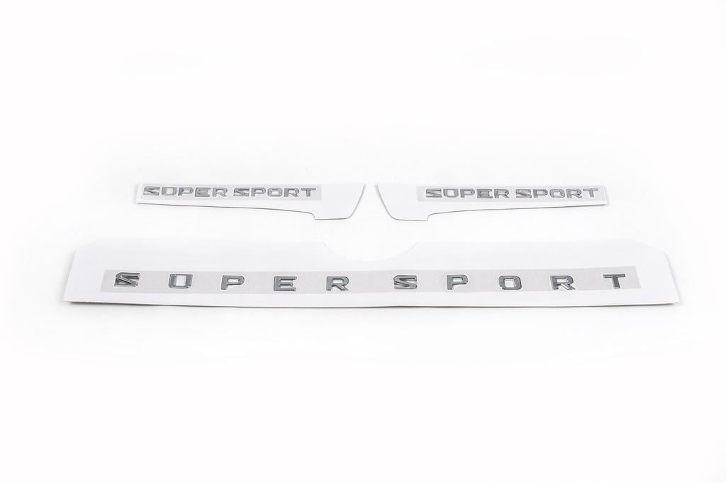Емблема/шильдик Davs Auto Supersport для Lexus LX570/450d 2008-2022 рр. abs-пластик 3 шт. Хром (190244)