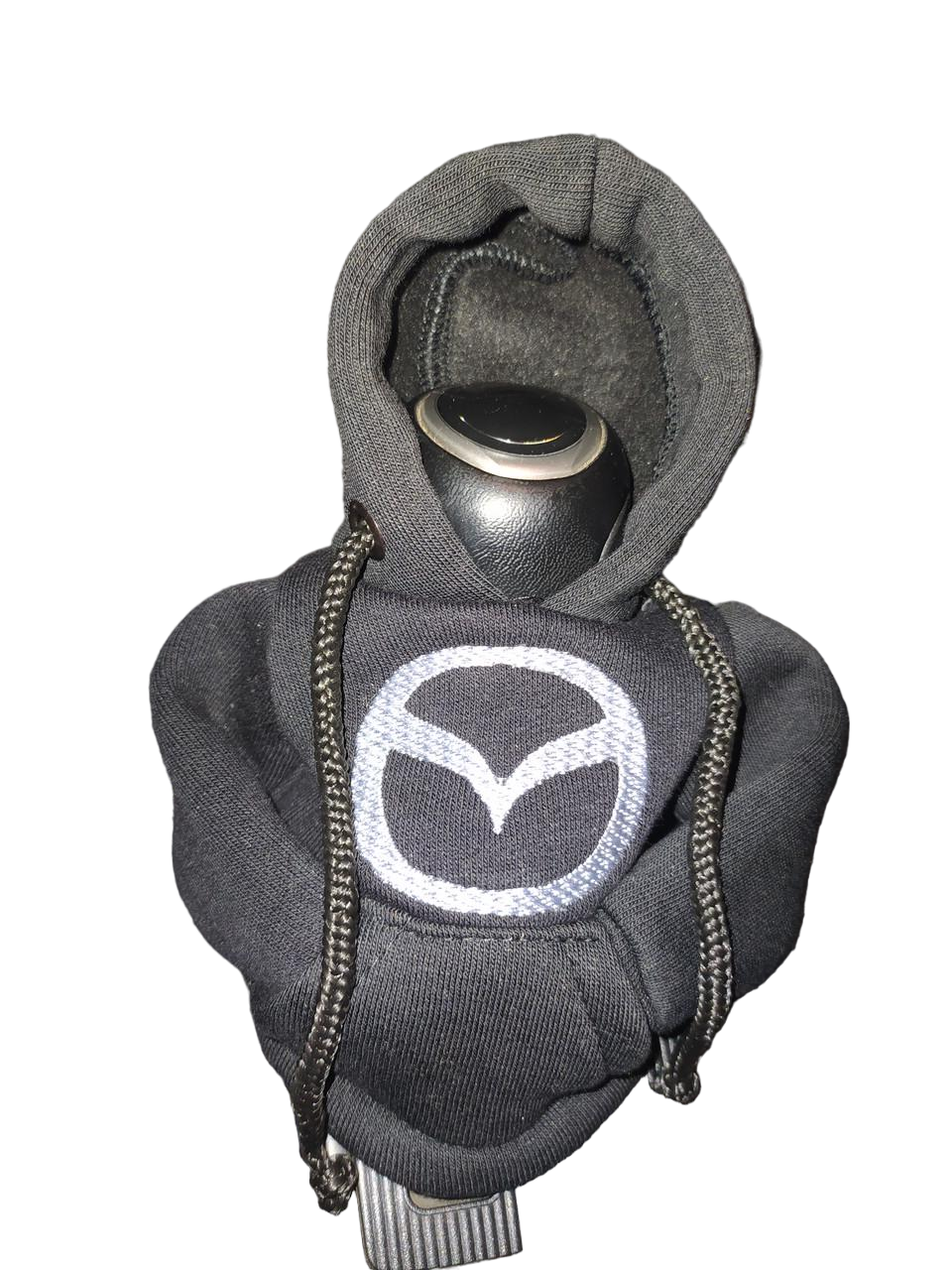 Чохли на КПП Худі з вишивкою логотипу Mazda Чорний (10070-11)