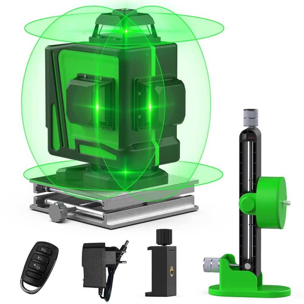 Лазерний рівень нівелір HILDA 4D Ultra із зеленим променем на 16 ліній 360 градусів 2025 зі штативом - фото 22