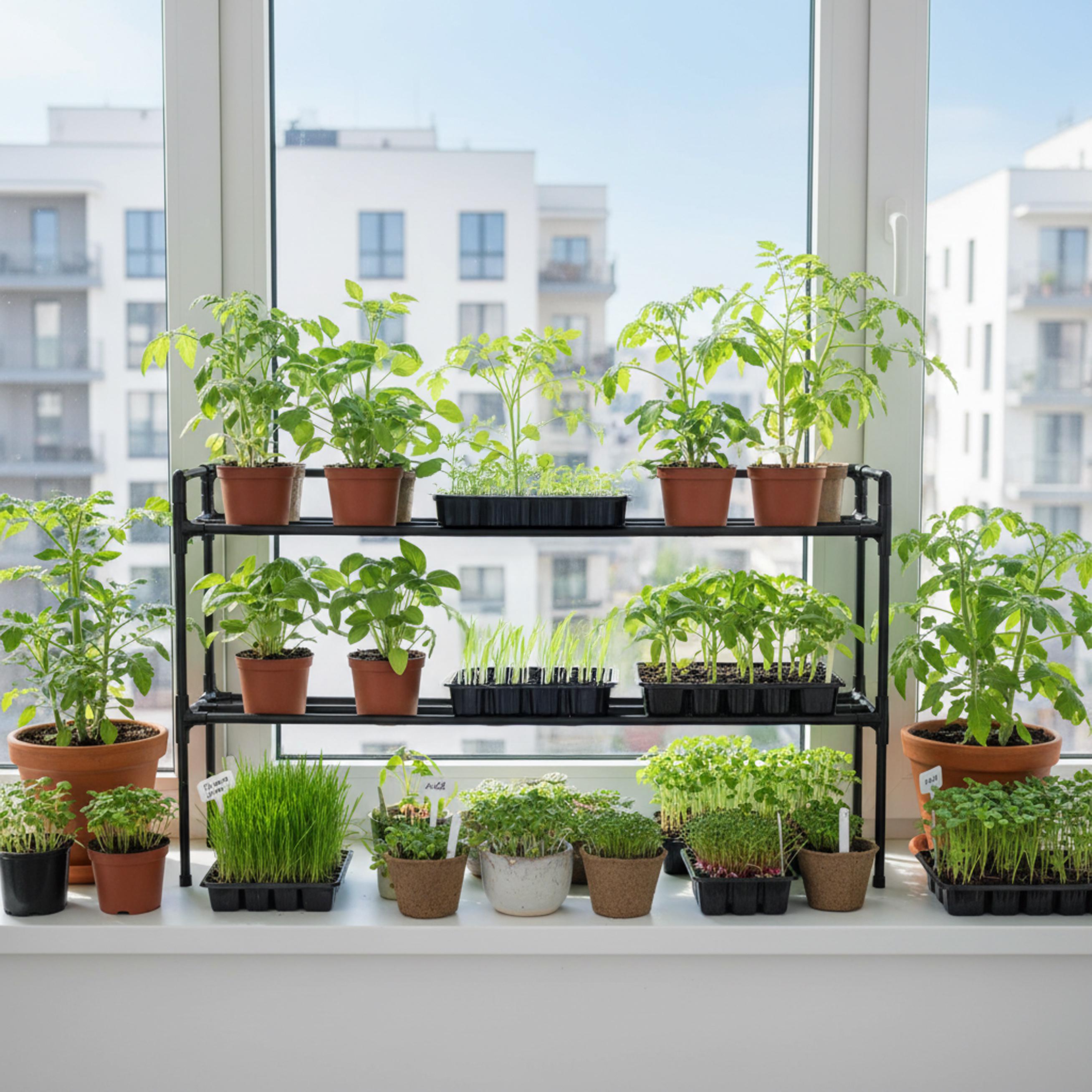 Подставка для цветов на подоконник Lucia Black 2 level двухуровневая (LuciaB2) - фото 3