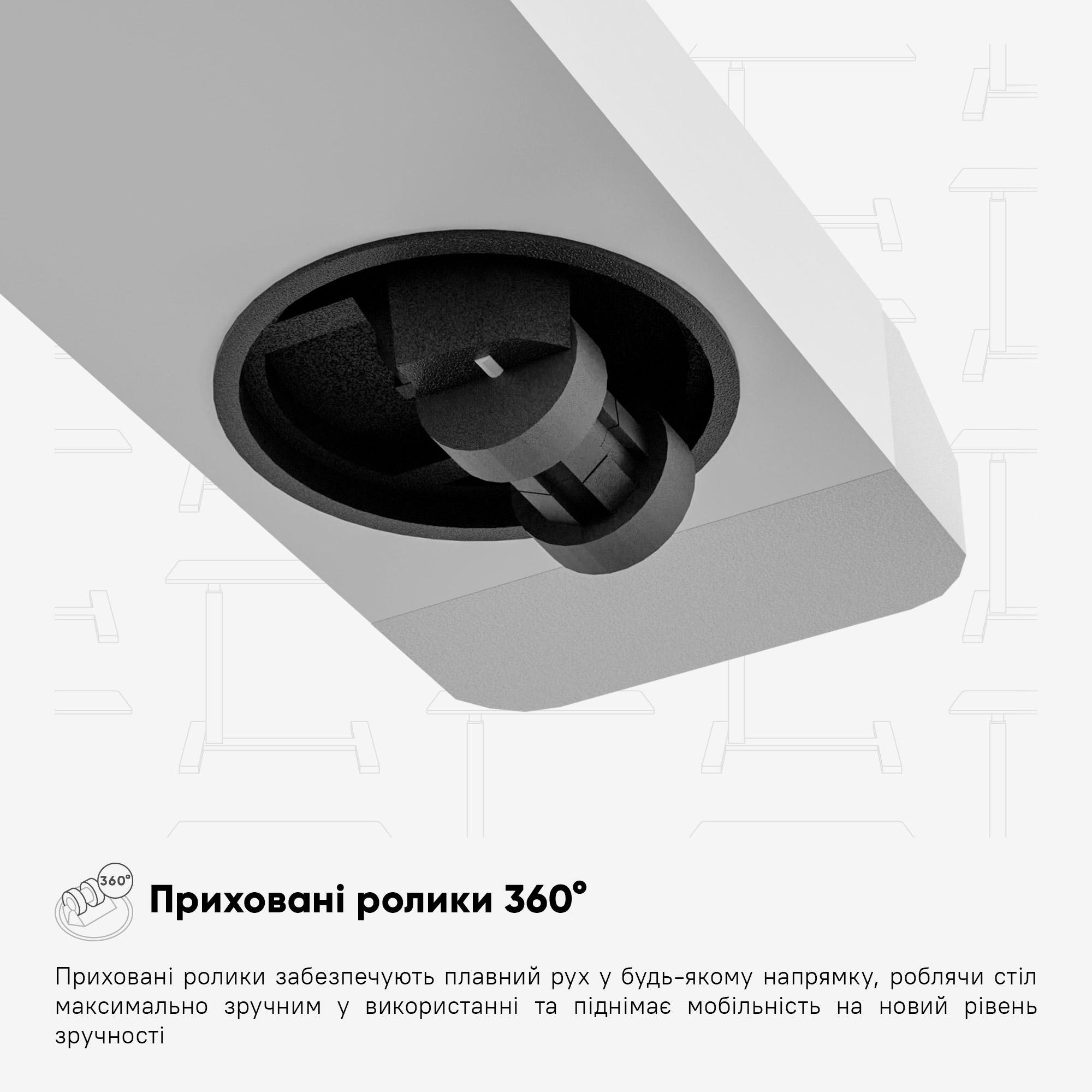 Компьютерный стол приставной Hommex Mobidesk Duo USB с регулировкой высоты Maple - фото 10