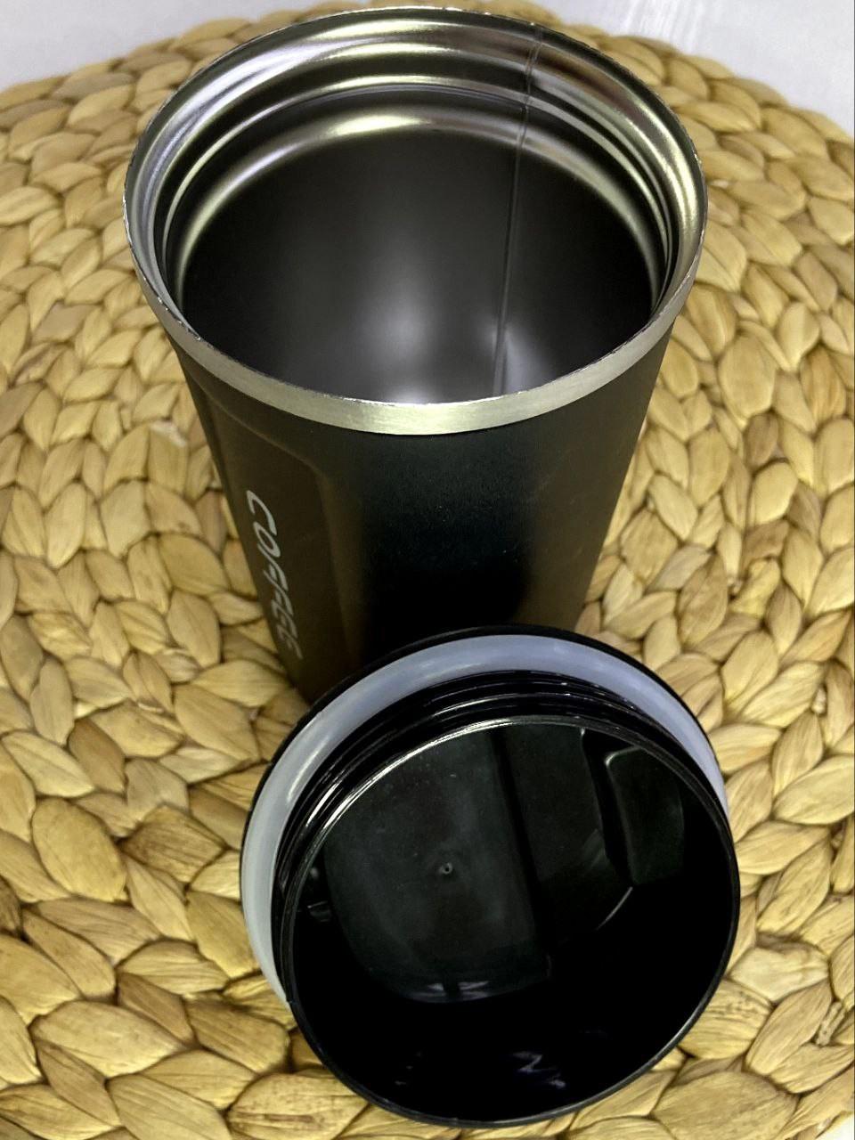 Термос Coffee 380 мл Черный (63764880) - фото 3