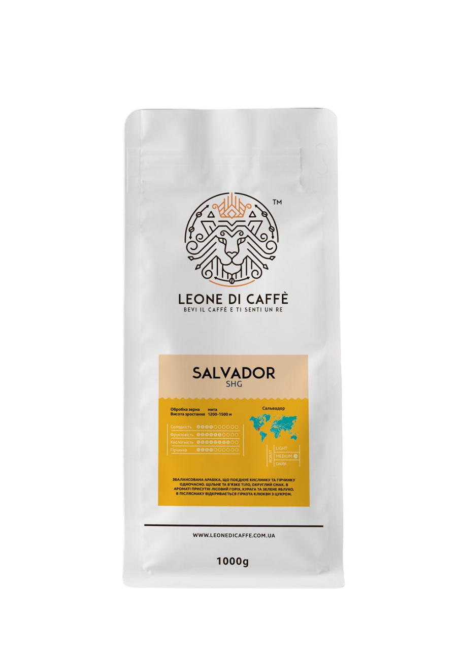 Кофе в зернах Leone di caffe Сальвадор SHG 100% арабика 1 кг (10869129) - фото 1