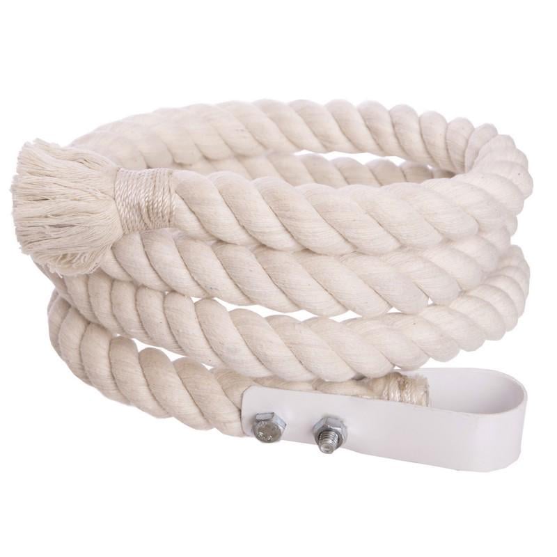 Канат спортивний для лазіння з кріпленням Zelart SP-Planeta R-3898-2 2 м Білий (DR002525)