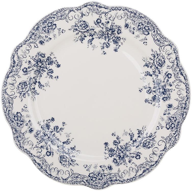 Тарелки фарфоровые английская роза 6 шт. 19 см